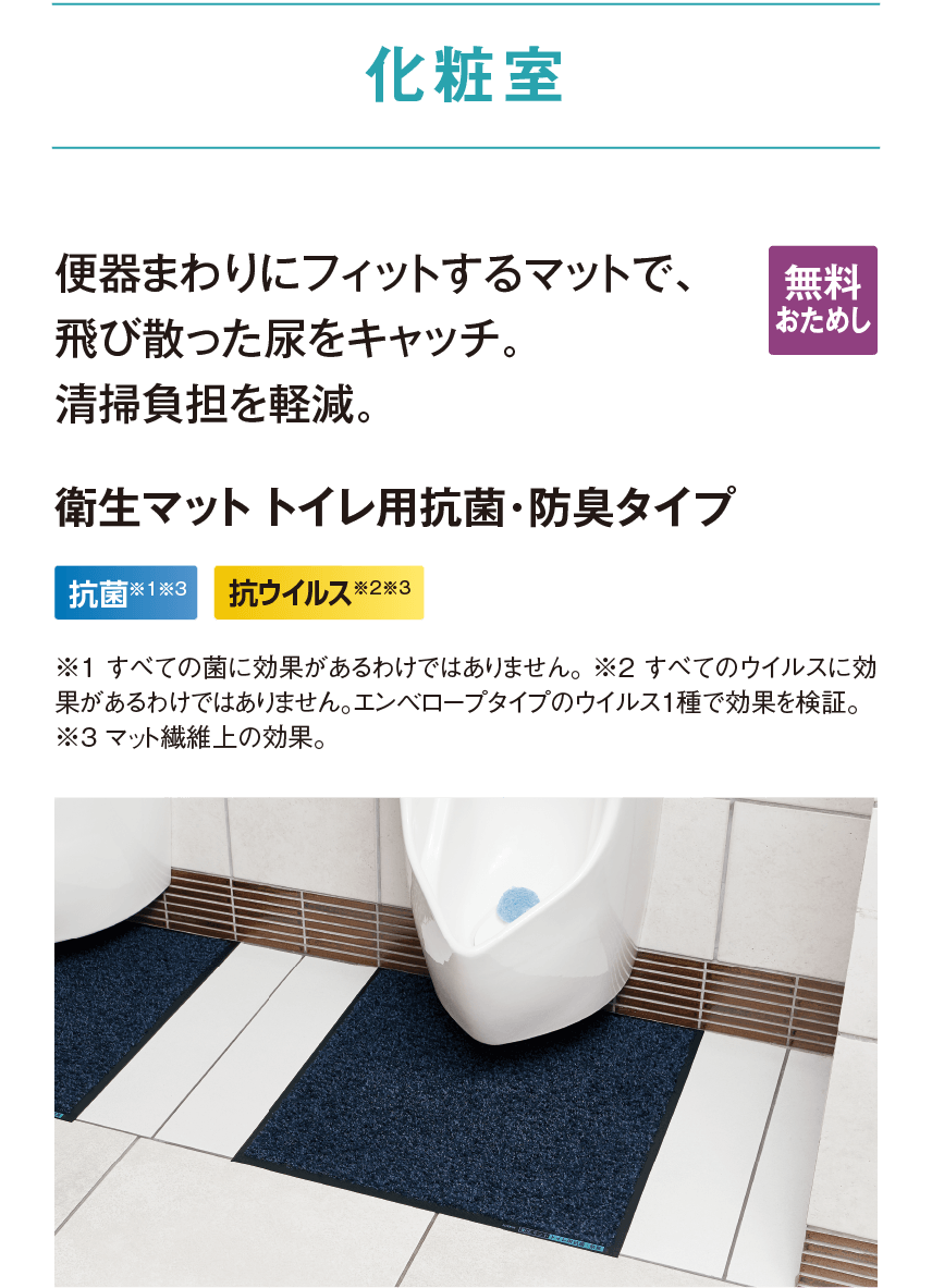 衛生マット トイレ用抗菌・防臭タイプ